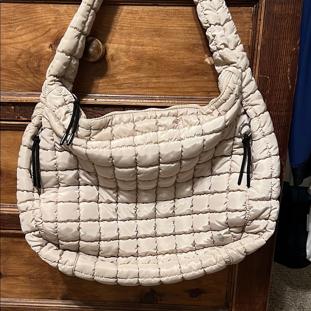 Free People Quilted Carryall Crossbody Bag NWOT